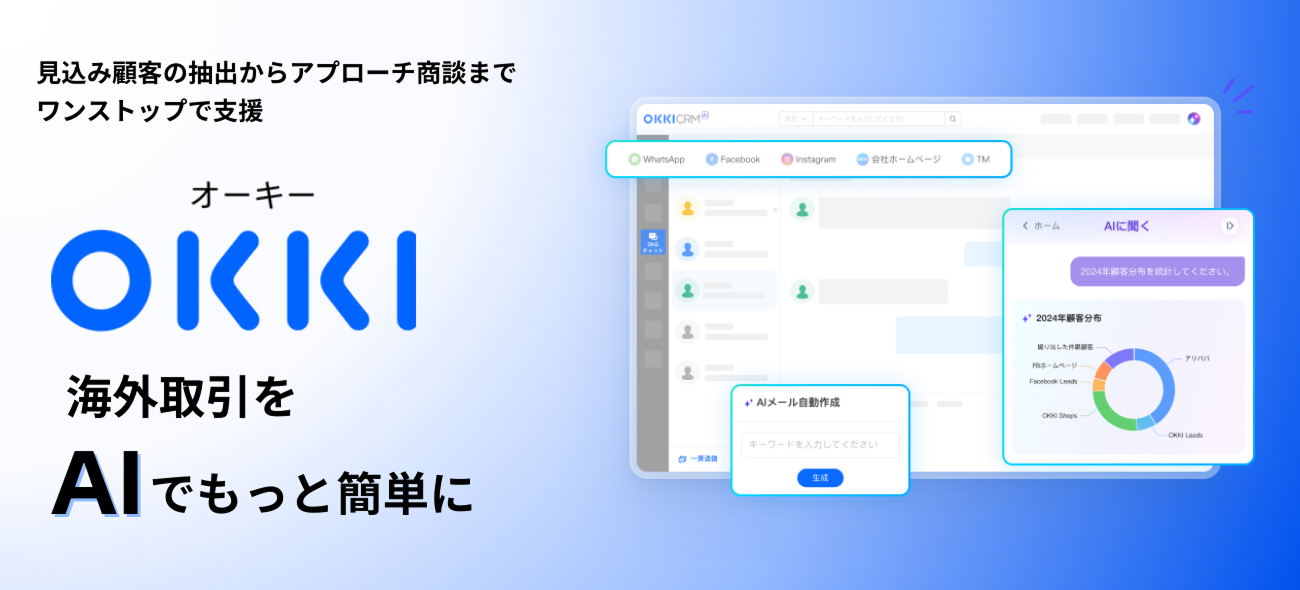 見込み顧客の抽出からアプローチ商談までワンストップで支援「オーキー」